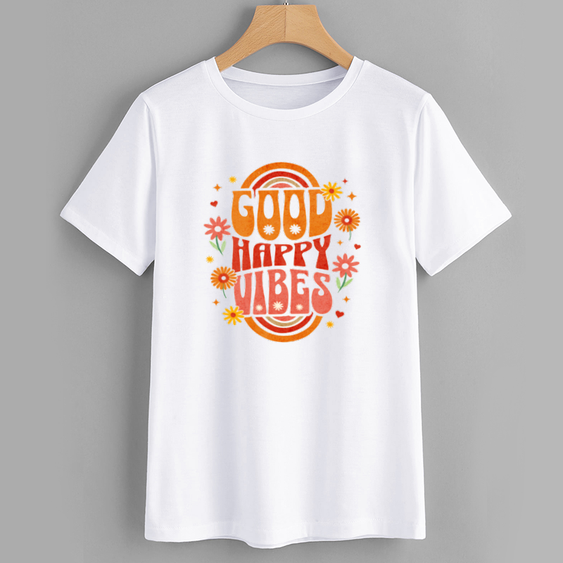 Good Happy Vibes Graphic T-Shirt