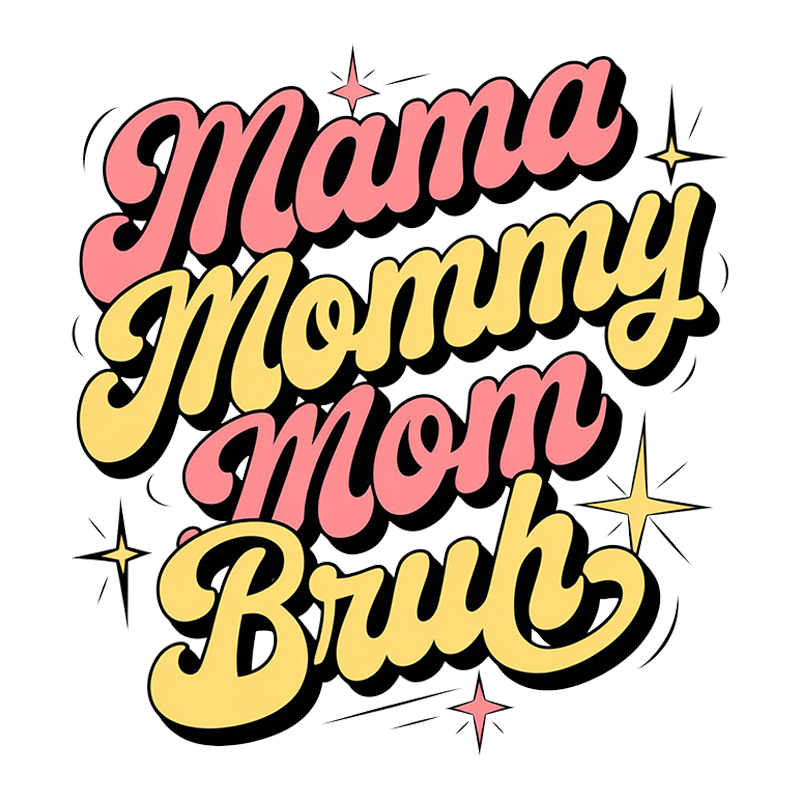 Cute Mama Lettering Top