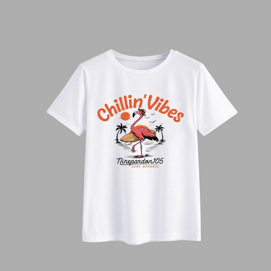 Chillin' Vibes Flamingo Graphic T-Shirt