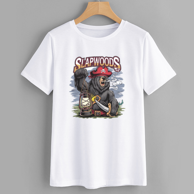 Slapwoods Pirate Bear Graphic T-Shirt