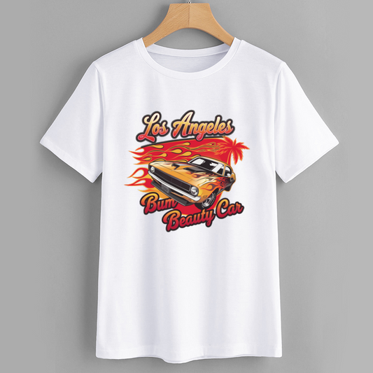 Los Angeles Vintage Car Graphic T-Shirt