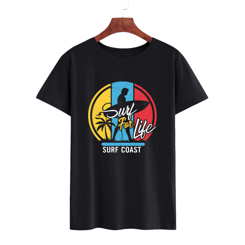 Surf For Life Graphic Tee - Beach Style T-Shirt