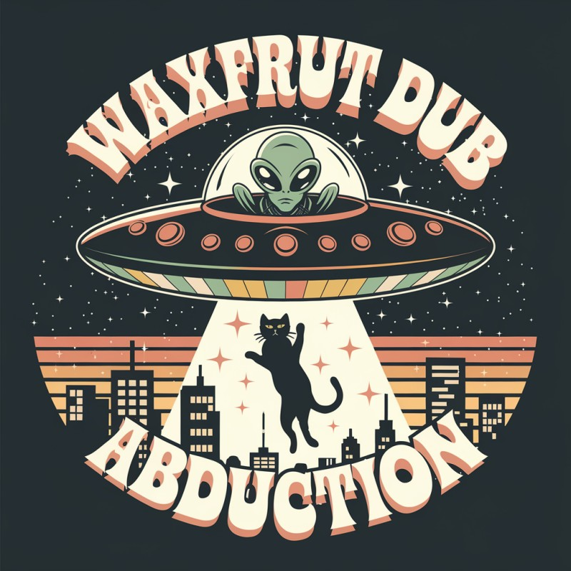 Waxfruit Dub Abduction Alien Graphic T-Shirt
