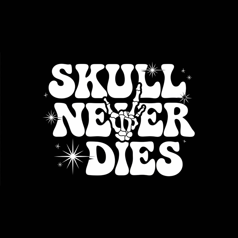 Skull Never Dies Graphic Tee - Unisex Black T-Shirt