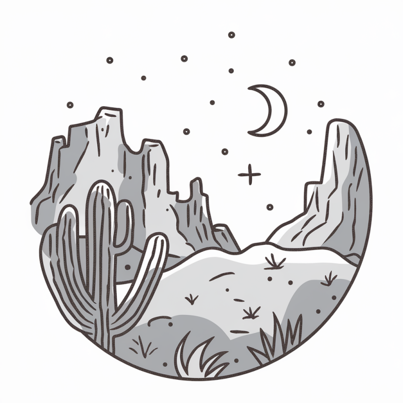 Desert Oasis Graphic T-Shirt