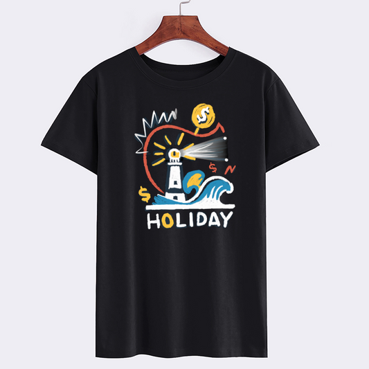 Lighthouse Graphic Holiday T-Shirt