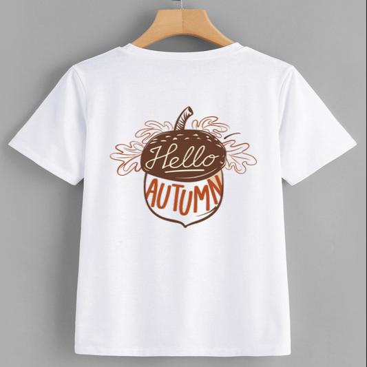 Hello Autumn Graphic T-Shirt for Seasonal Style