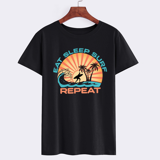 Surf Lifestyle Graphic Cotton T-Shirt