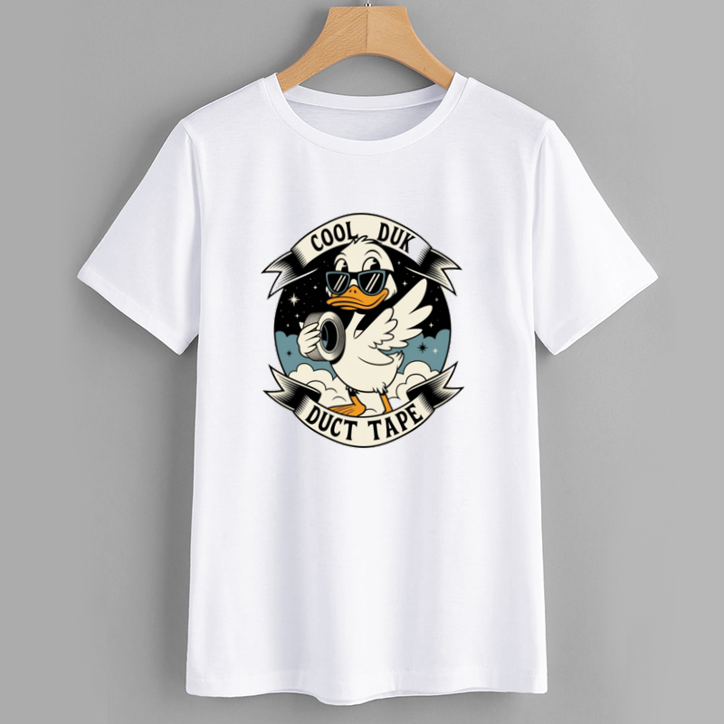 Cool Duck Duct Tape Graphic T-Shirt