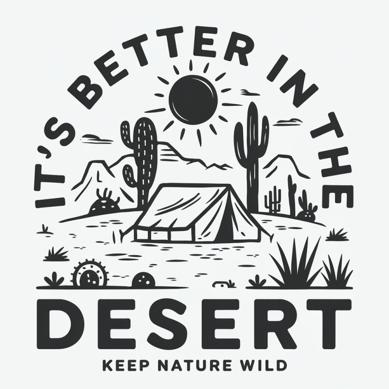 Desert Adventure Graphic T-Shirt - Keep Nature Wild