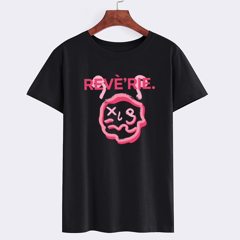 REVE’RIE Graphic Black T-Shirt with Unique Design