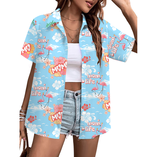 MAMA Hawaiian Leisure Vacation Shirt