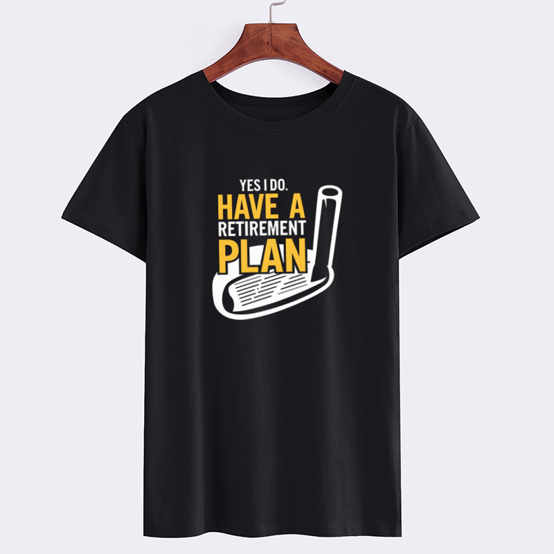 Funny Retirement Plan Golf T-Shirt