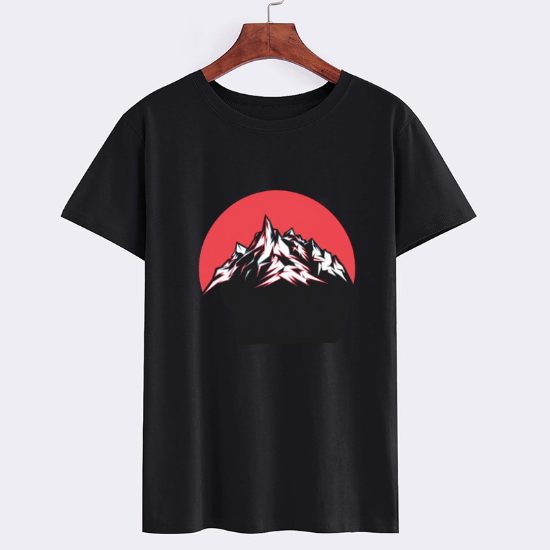Mountain Graphic Black T-Shirt