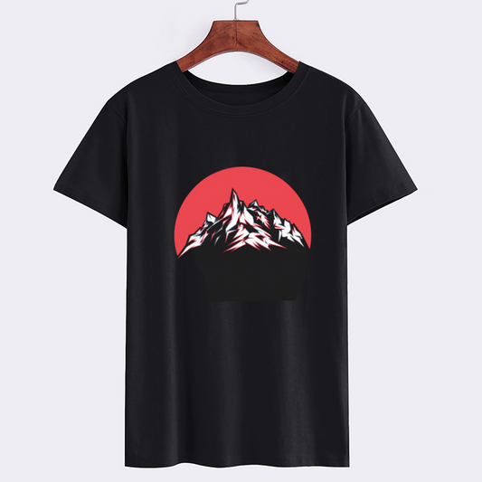 Mountain Graphic Black T-Shirt
