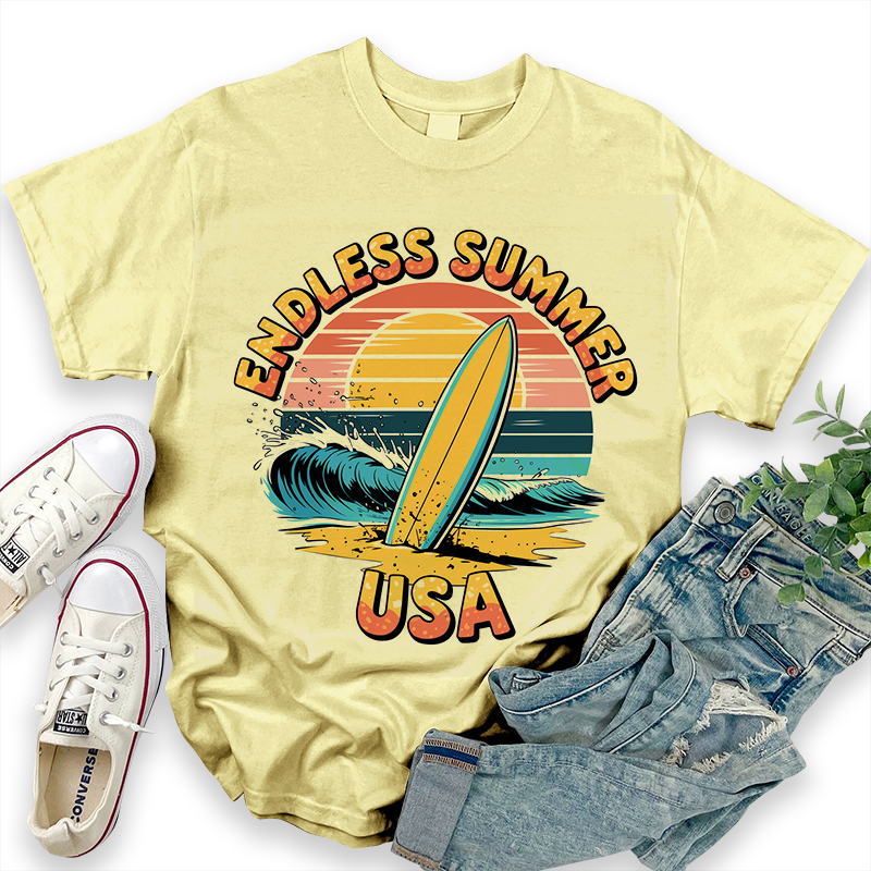 Endless Summer USA Beach Pattern Top
