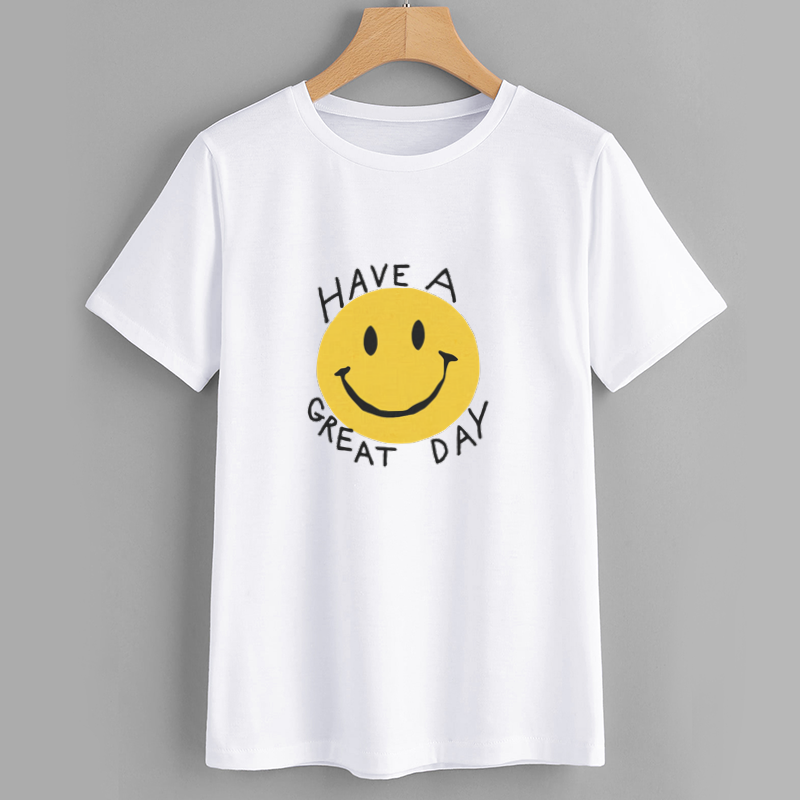 HappySmile Cotton Graphic T-Shirt Casual Wear