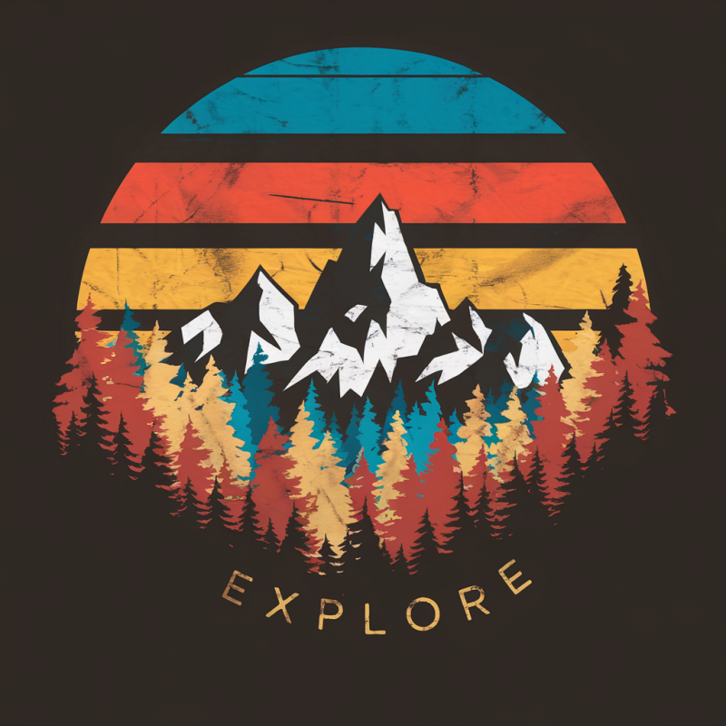 Explore Mountain Graphic T-Shirt