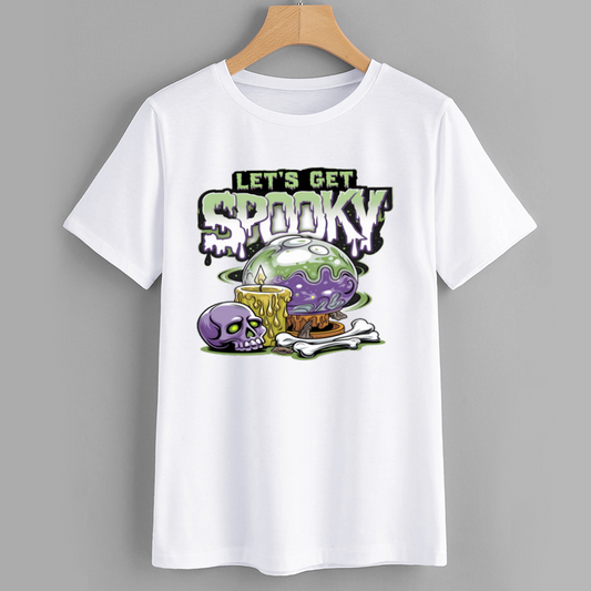 Halloween Let's Get Spooky Graphic T-Shirt
