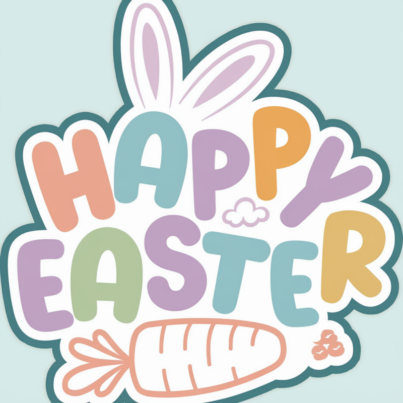 Happy Easter Bunny Graphic T-Shirt