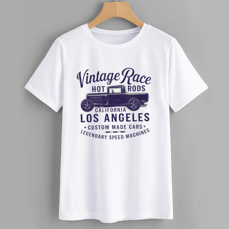 Vintage Race Hot Rods California Los Angeles T-Shirt