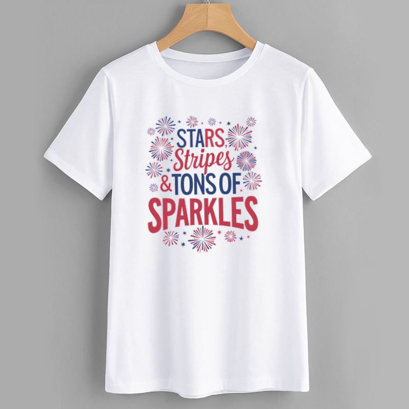 Stars, Stripes & Tons of Sparkles Patriotic T-shirt