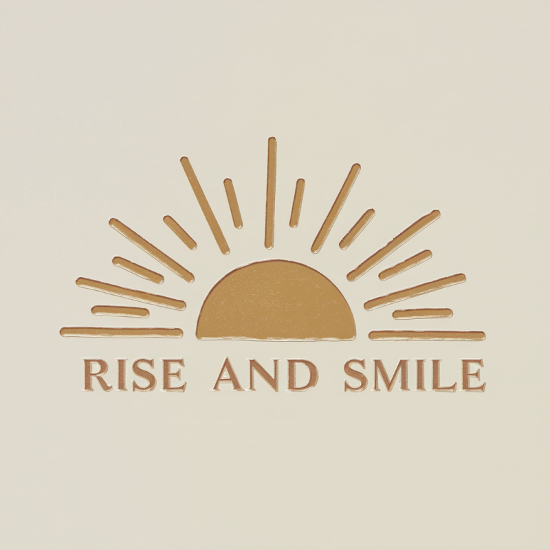 Rise and Smile Motivational Graphic T-Shirt