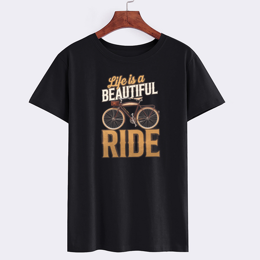 Life is a Beautiful Ride Bicycle T-Shirt