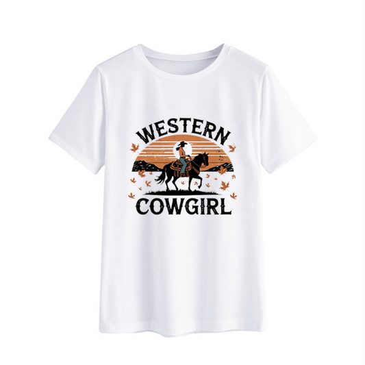 Western Cowgirl Graphic T-Shirt for Women