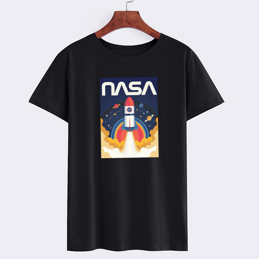 NASA Rocket Launch Graphic T-Shirt