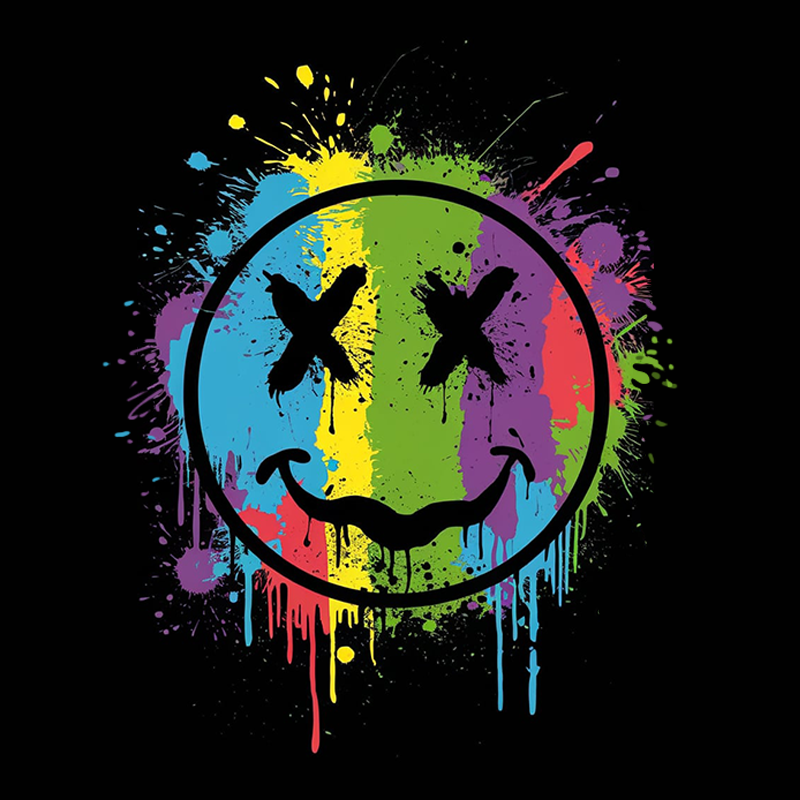 Smiley Face Pattern Top