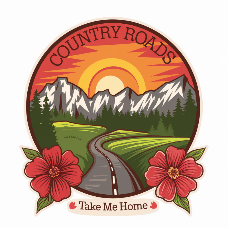 Country Roads Vintage Graphic T-Shirt