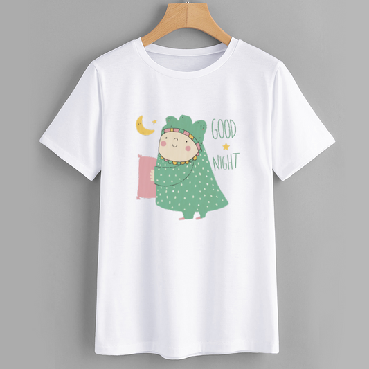 Good Night Cartoon Kids T-Shirt