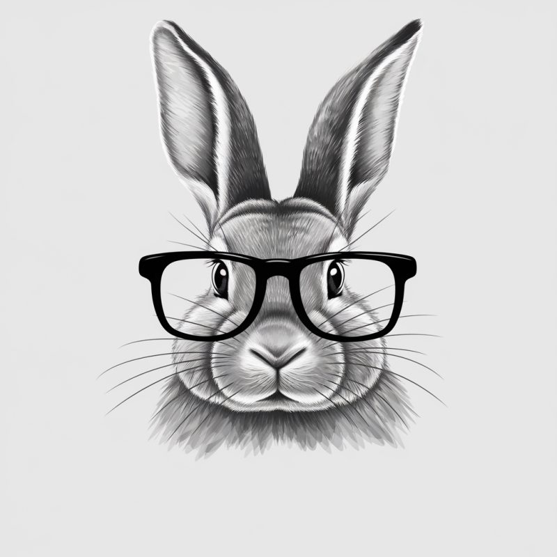 Cool Rabbit Graphic T-Shirt