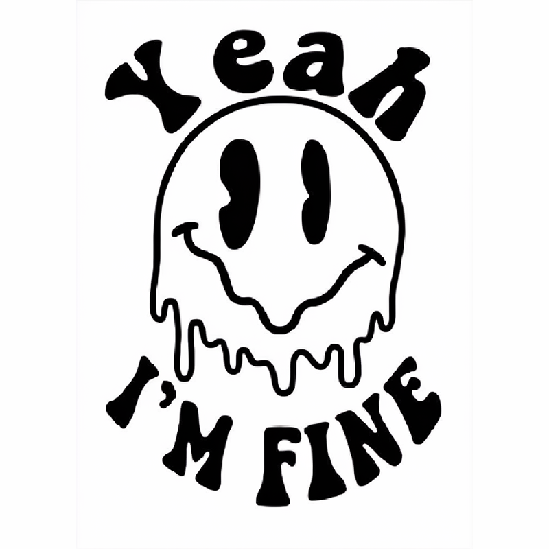 Smiley Face 'Yeah I'm Fine' T-Shirt