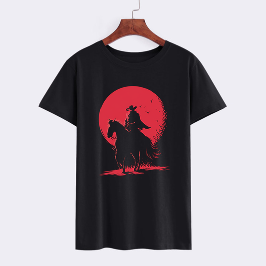 Cowboy Moon Adventure Graphic T-Shirt