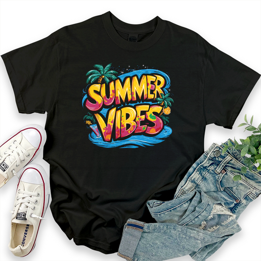 Casual Vacation Print T-shirt