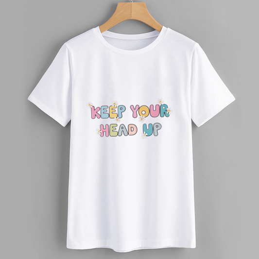 Cotton Motivational Quote T-Shirt Casual