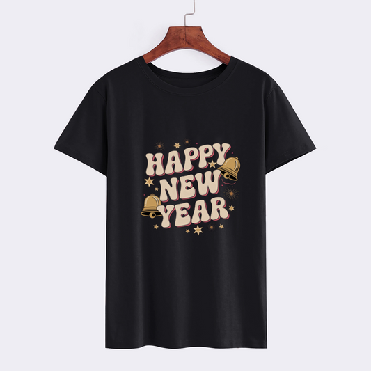 Happy New Year Graphic T-Shirt - Festive Holiday Tee