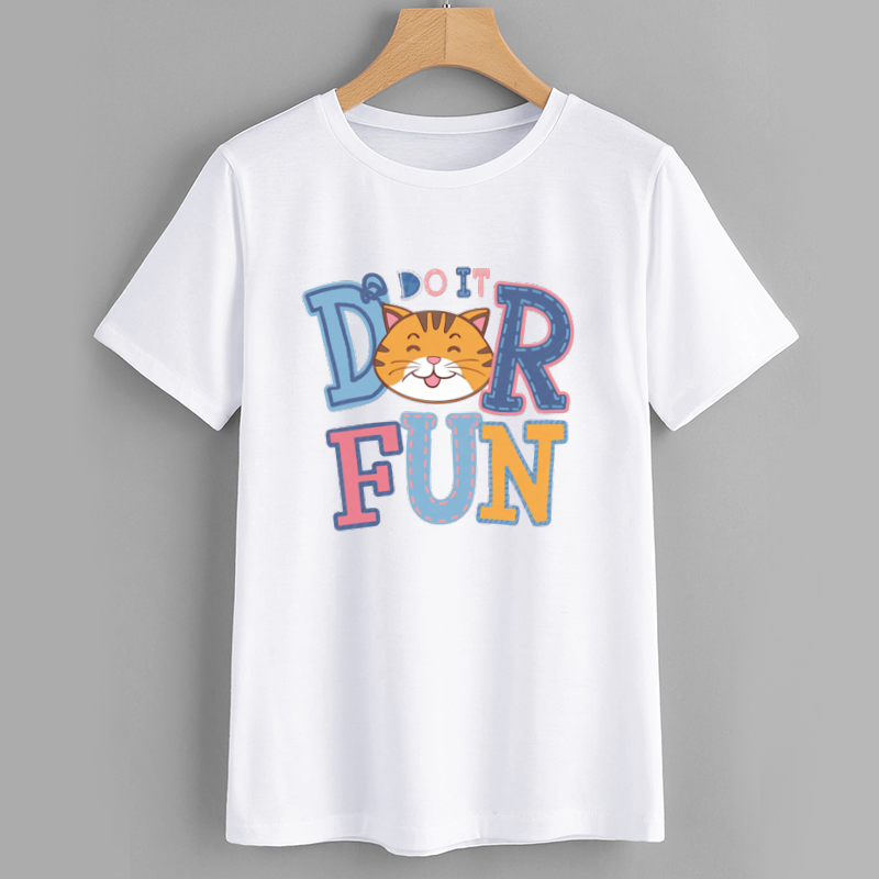 Cute Cat Graphic T-Shirt for Kids