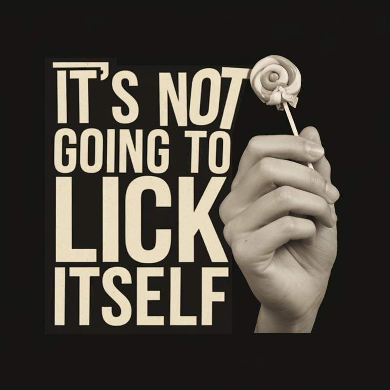 Funny Lollipop Saying Black T-Shirt