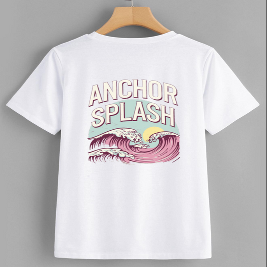 Anchor Splash Wave Graphic T-Shirt
