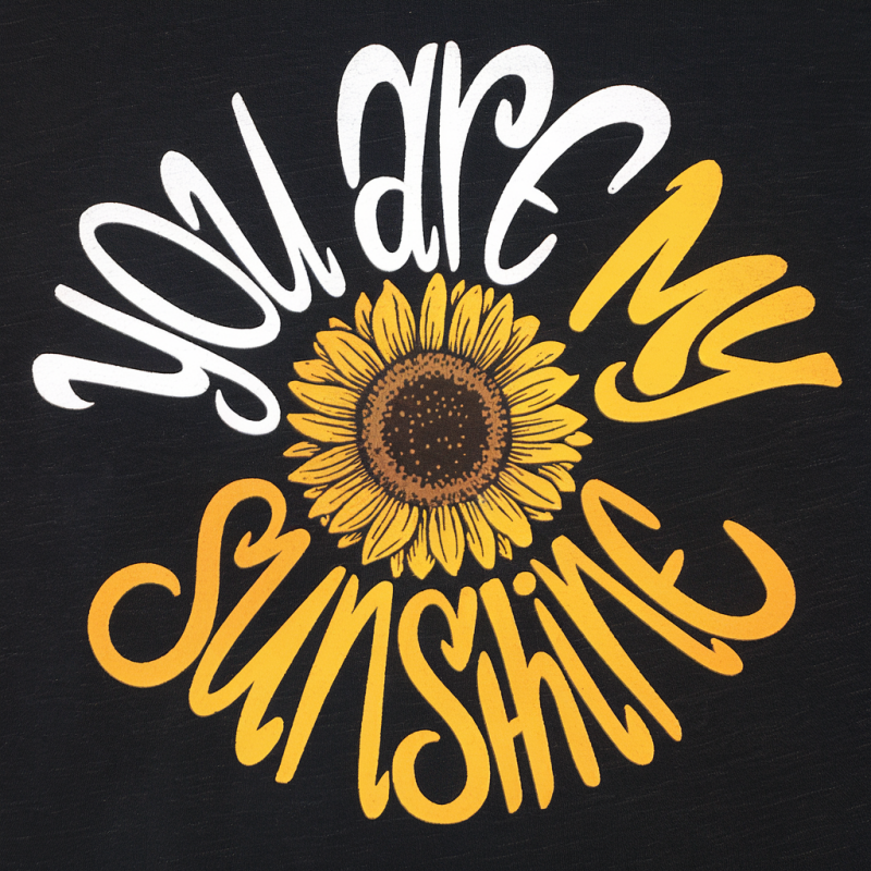 You Are My Sunshine Sunflower Graphic T-Shirt