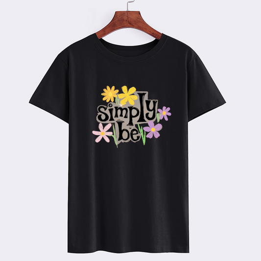 Simply Be Floral Graphic Cotton T-Shirt