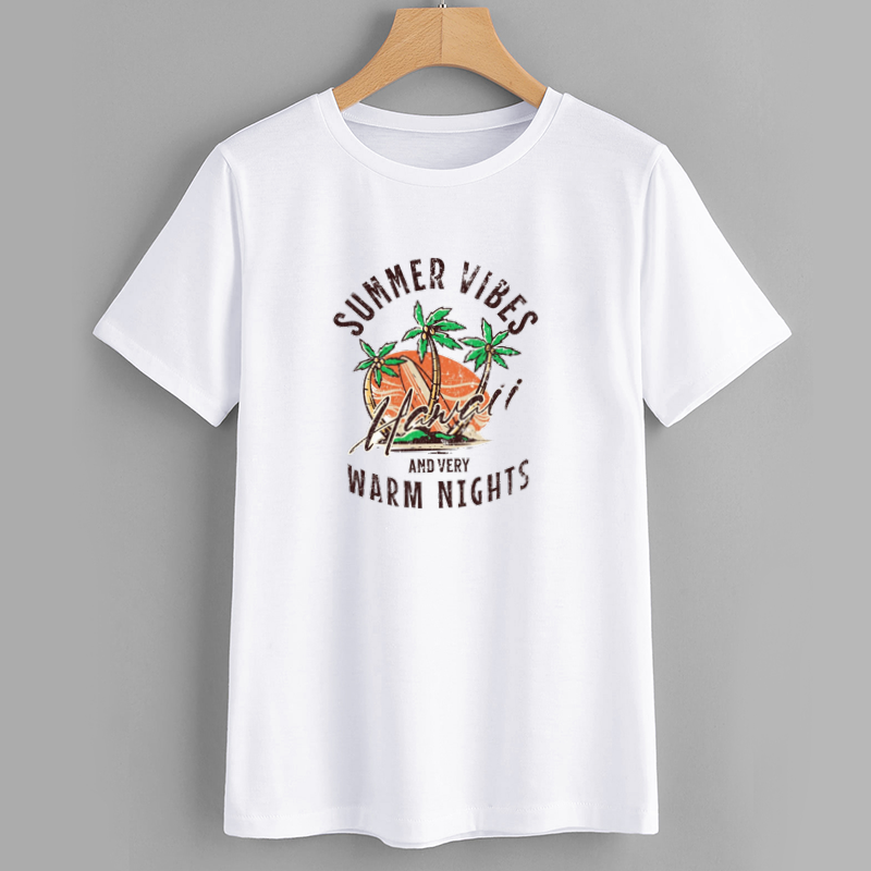 Hawaii Summer Vibes Graphic T-Shirt