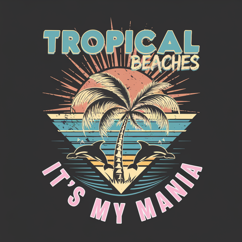 Tropical Beaches Graphic T-Shirt - It's My Mania