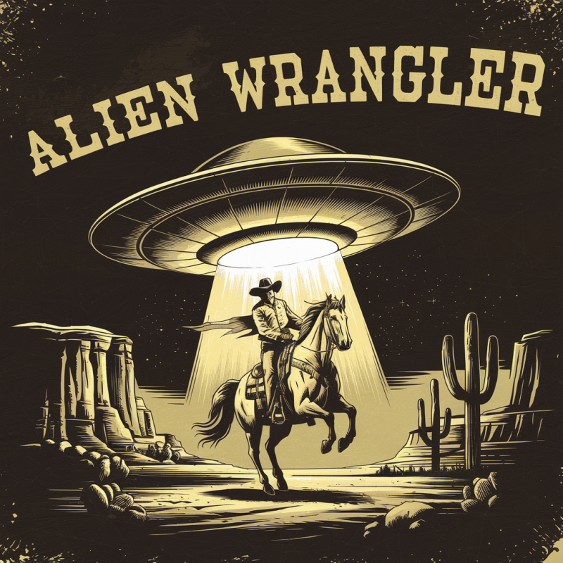 Alien Wrangler Graphic T-Shirt