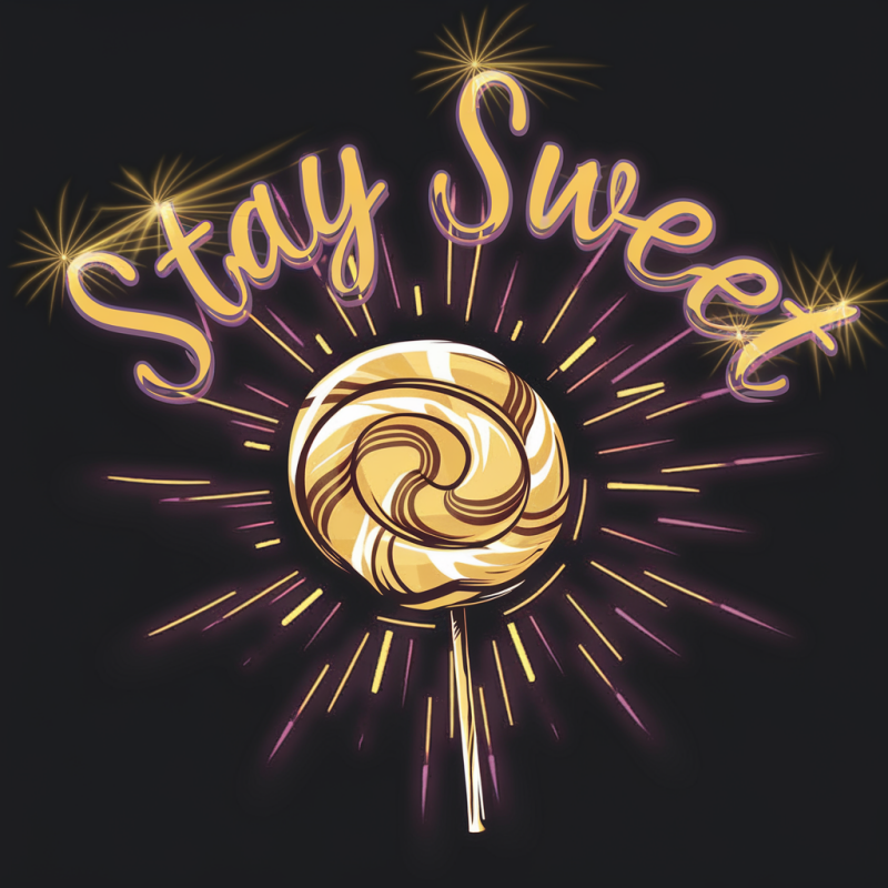 Stay Sweet Lollipop Graphic T-Shirt