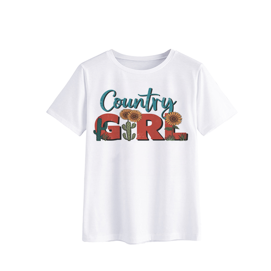 Country Girl Floral Graphic T-Shirt