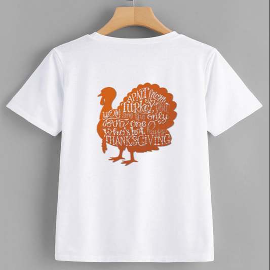 Thanksgiving Turkey Graphic T-Shirt